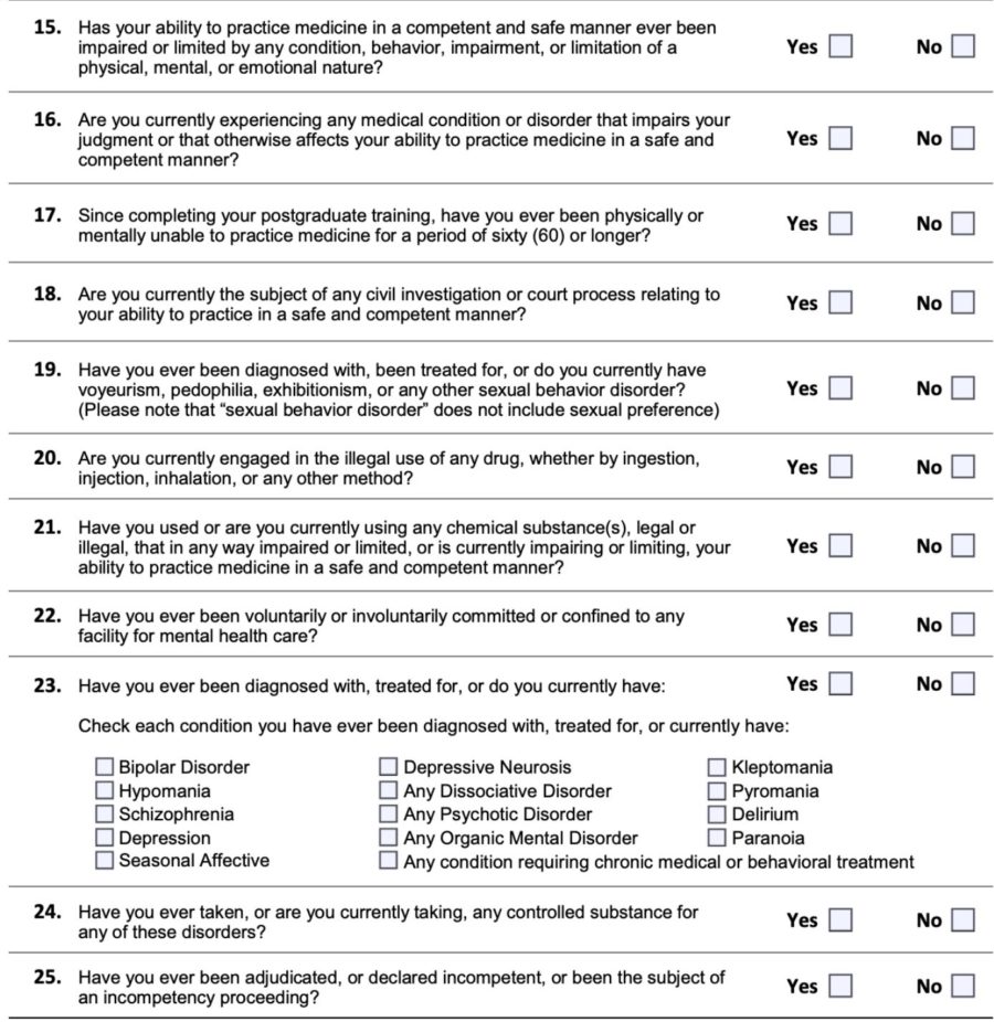 Physician-Friendly States for Mental Health: A Review of Medical Boards ...