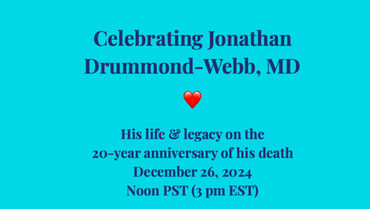 Celebrating Jonathan Drummond-Webb MD